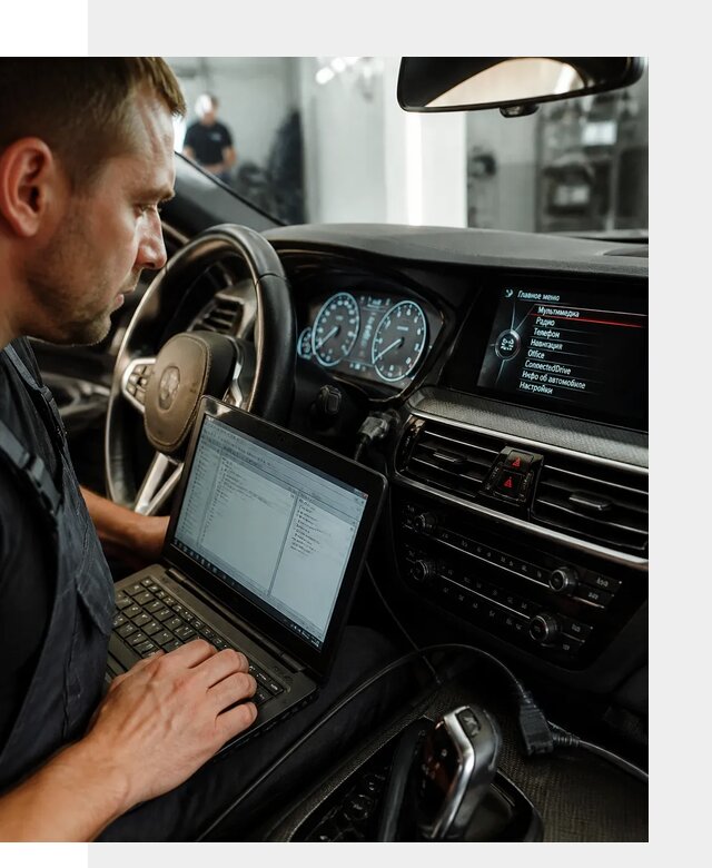 Русификация приборной панели BMW для авто в Новосибирске от компании