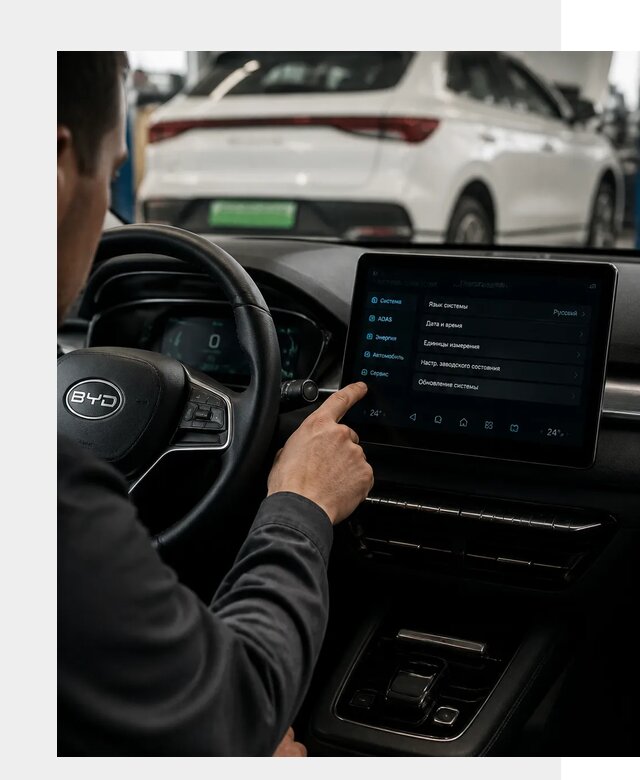 Русификация BYD E2 в Новосибирске от 15147 р. | ФастМобиль-Нвс под ключ
