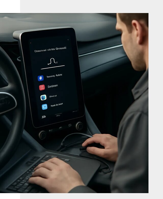 Установка приложений Lynk Co на автомобиль в Новосибирске